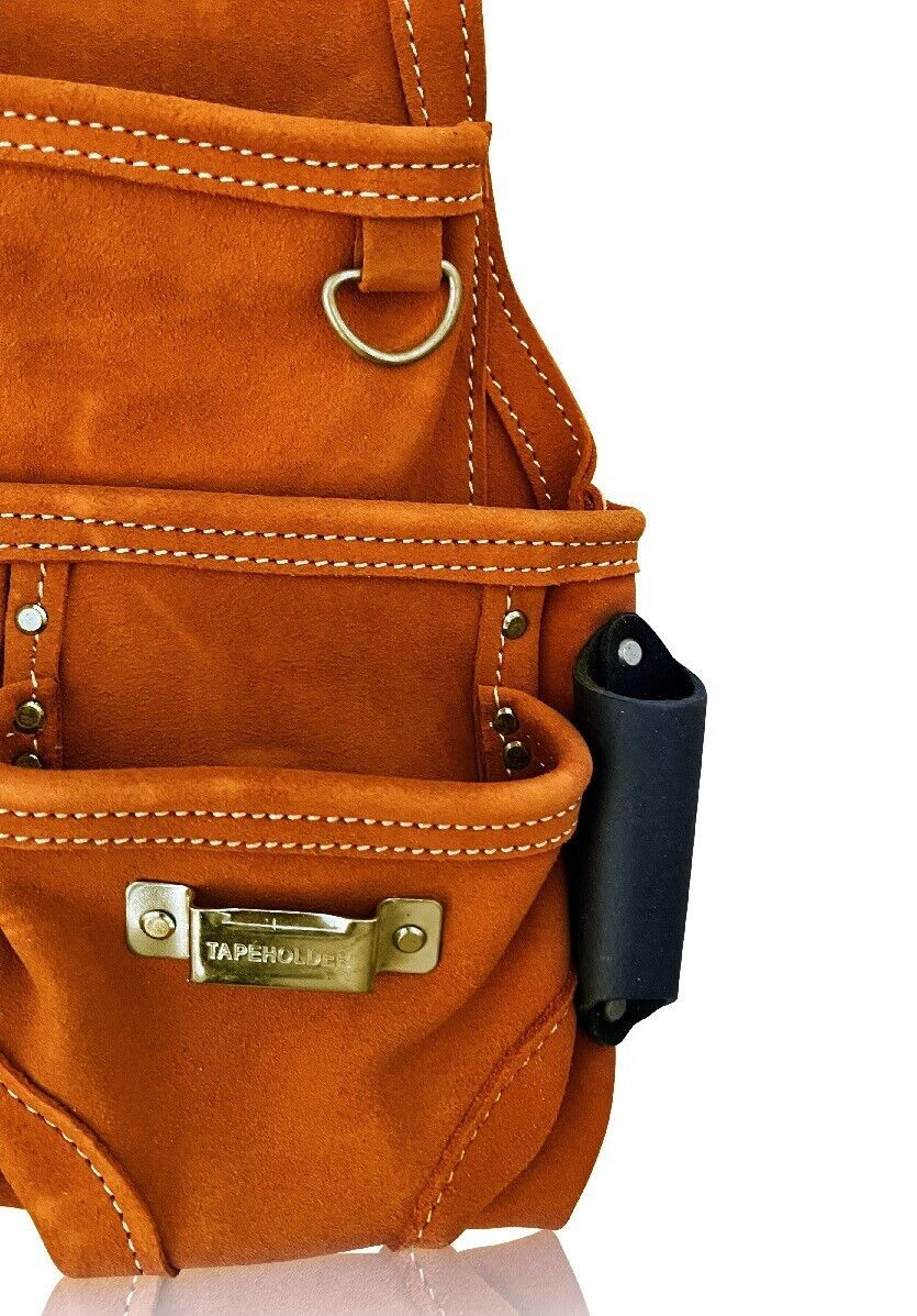 Nail Tool Bag Pouch Carpenter Framer Roofer Drywaller Suede Tool Pouch