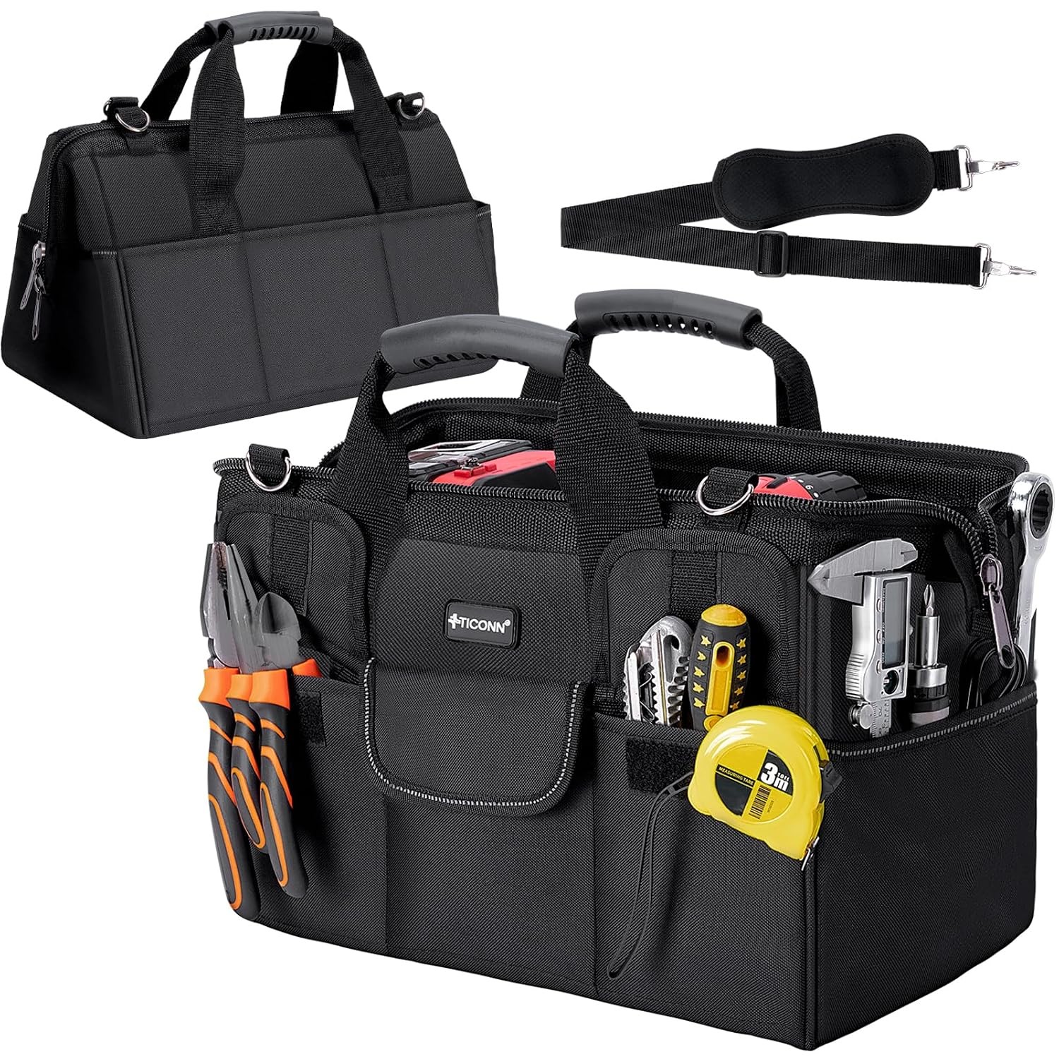 Heavy Duty Tool Bag Multi Pockets Portable Tool Box Organizer Storage Bag Tool