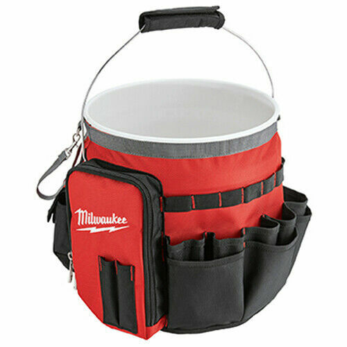 Milwaukee 48-22-8175 Bucket Organiser Bag Tool Pouch 48228175 32 Exterior Pocket