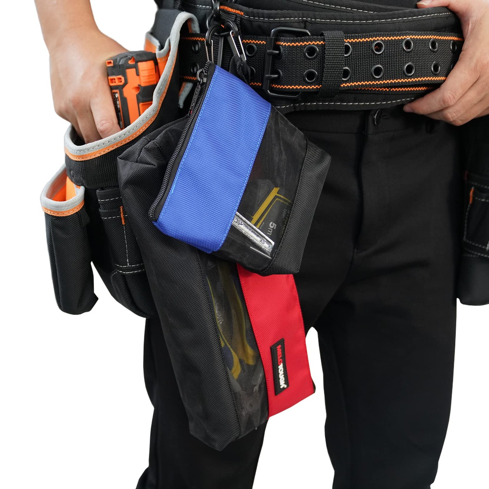 2 Pack Zipper Utility Tool Bag，Small Zipper Bags/Multi-Purpose Tool Pouch Tot…