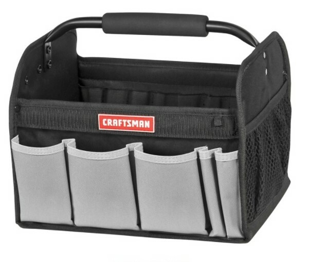 Craftsman 12 in. W X 10 in. H Ballistic Nylon Tool Tote 7 pocket