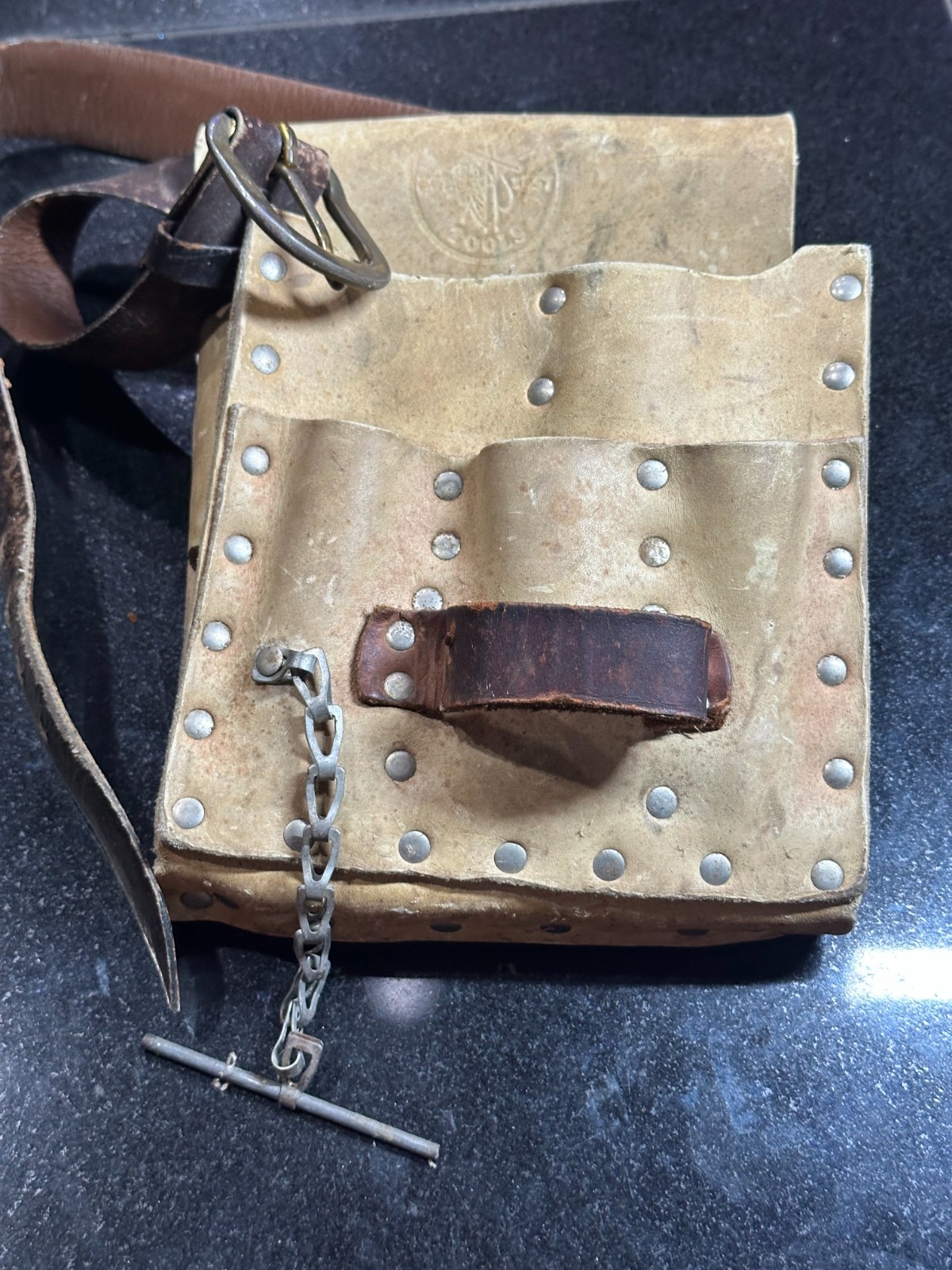 Vitnage Klein Tools 5166 Leather Tool Pouch Belt