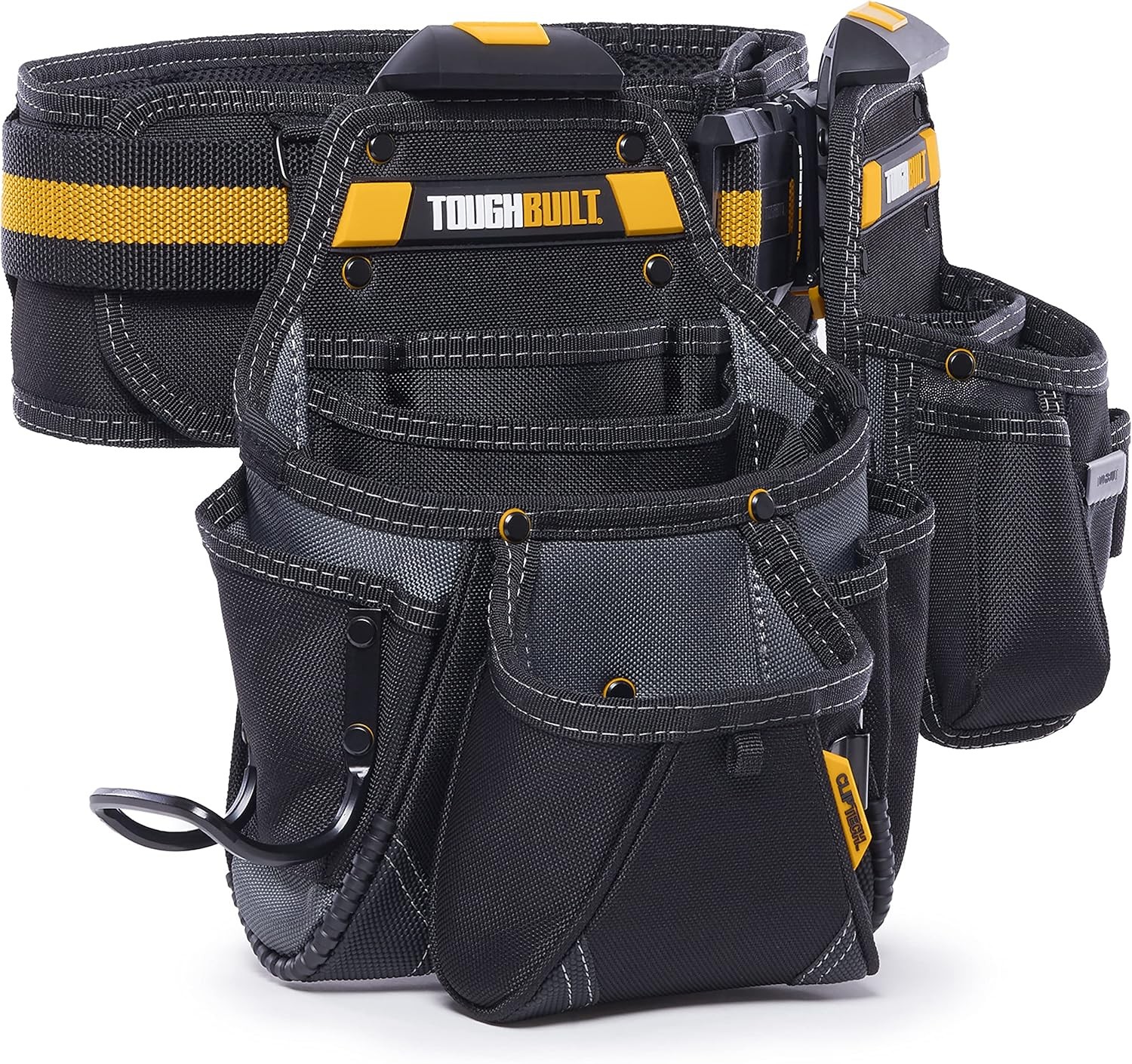 ToughBuilt 3-Piece Handyman Tool Belt Set w/ Padded Belt with Heavy-Duty Buckle