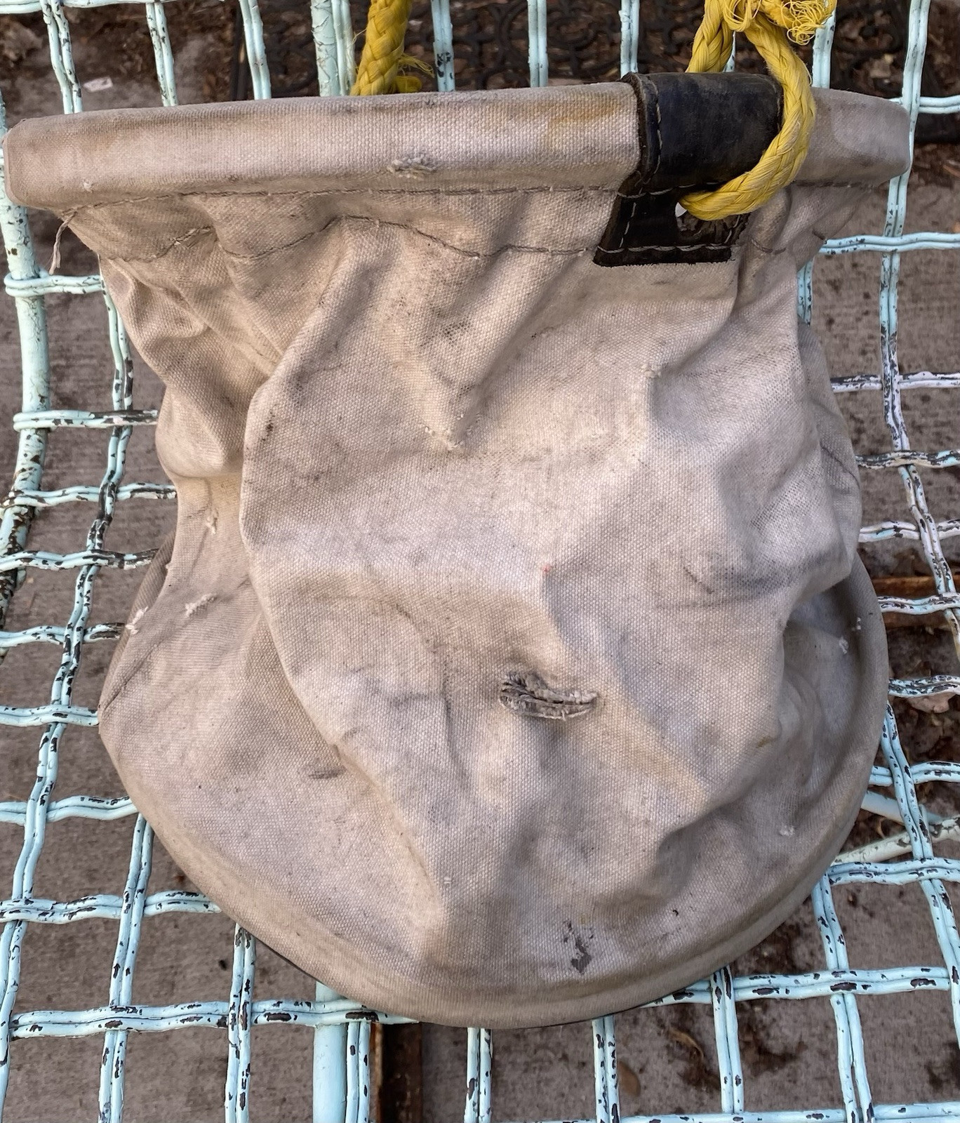 Vintage Estex Lineman Tool Canvas Bag Brass Clip Few Small Holes 80 Lbs