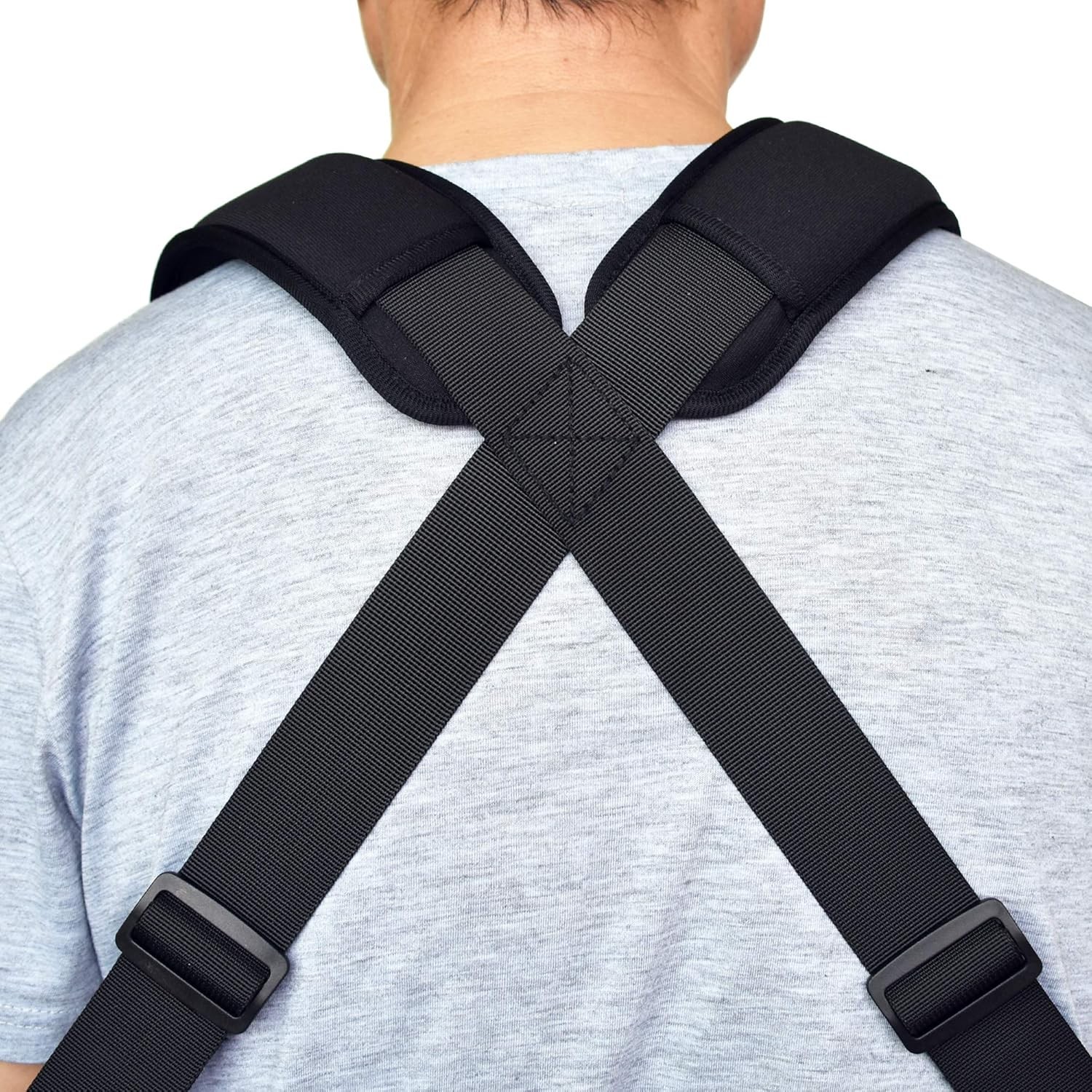 Men’s Padded Adjustable Tool Belt Suspender Tactical Duty Adult, Black