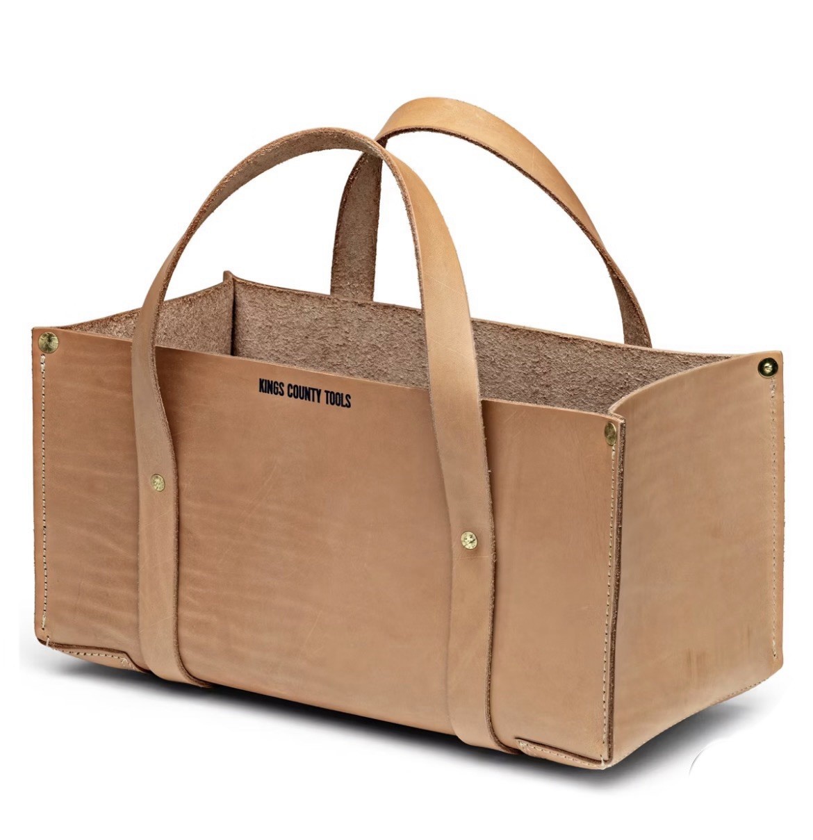 Buffalo Leather Tote Tool Bag Large Utility Tote Bag for Hand Tools, Gardening