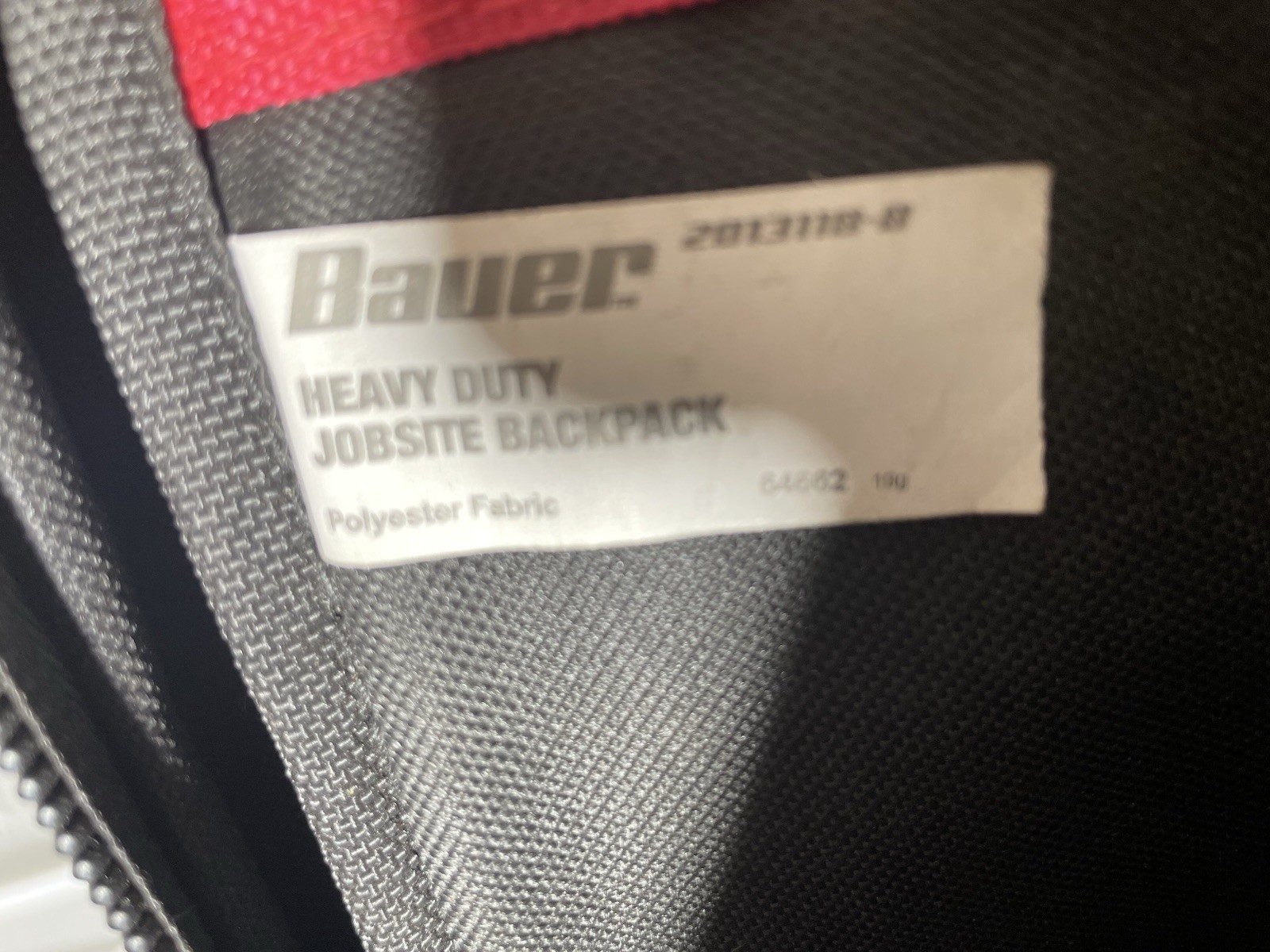Bauer Heavy Duty Jobsite Backpack