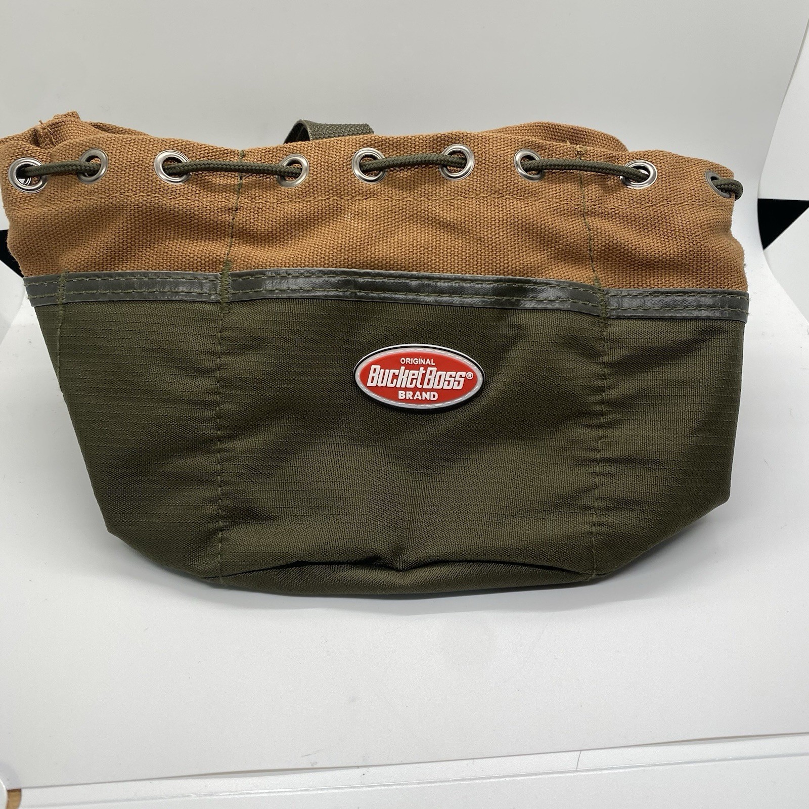Bucket Boss 25001 Bucket Bag, Brown, Cotton Canvas, 19 Pockets