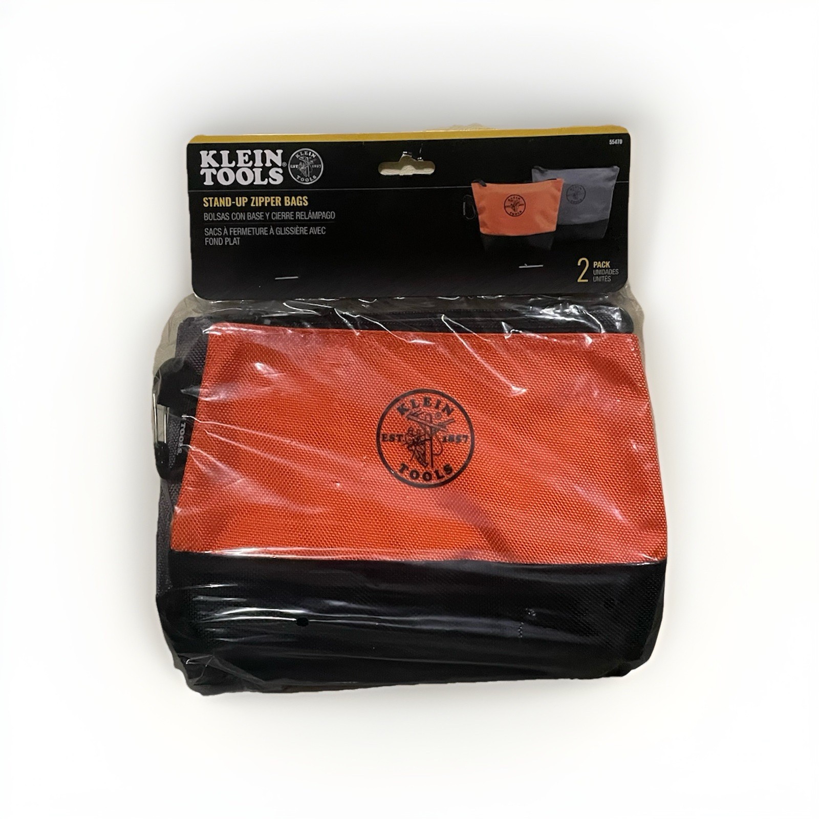 Klein Tools Stand Up Zipper Bag 2-Pack (Pouches)