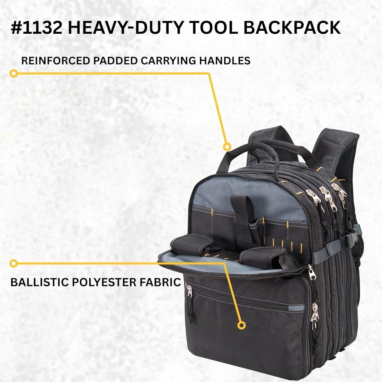 1132 75-Pocket Tool Backpack