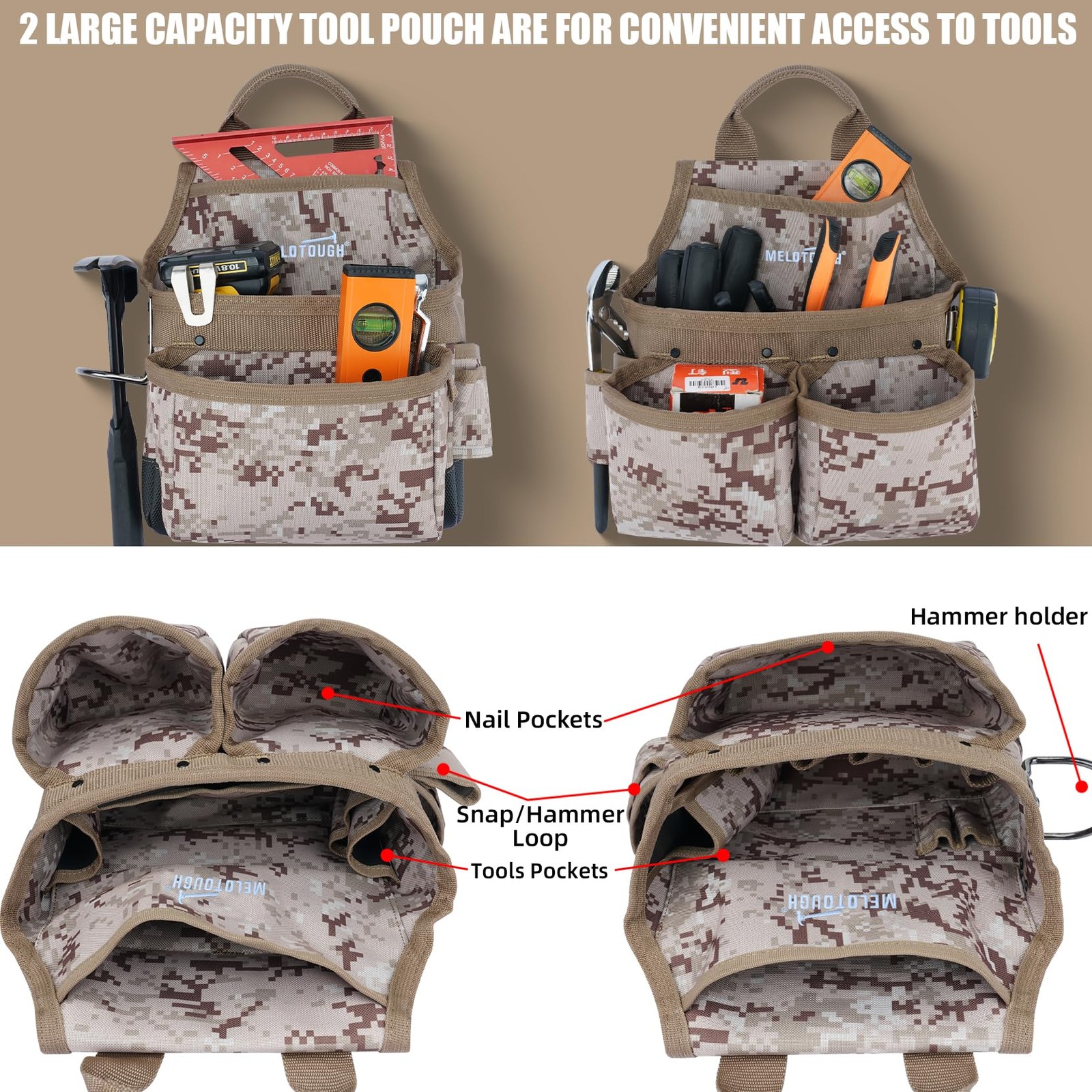 Camo Tool Belt with Suspenders Camouflage Tool Pouch Supenders Framers Combo …