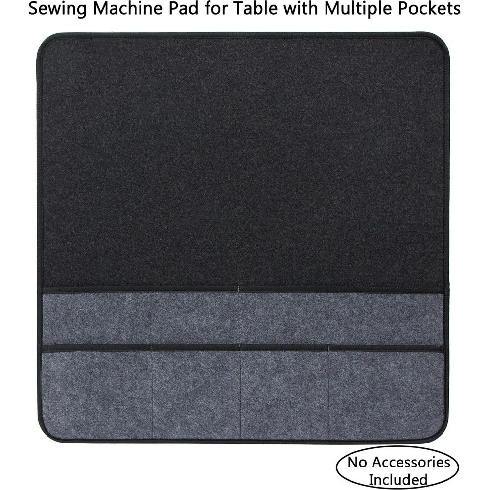 Sewing Machine Pad Felt Foldable 60x60cm Six Compartments for Table Setup