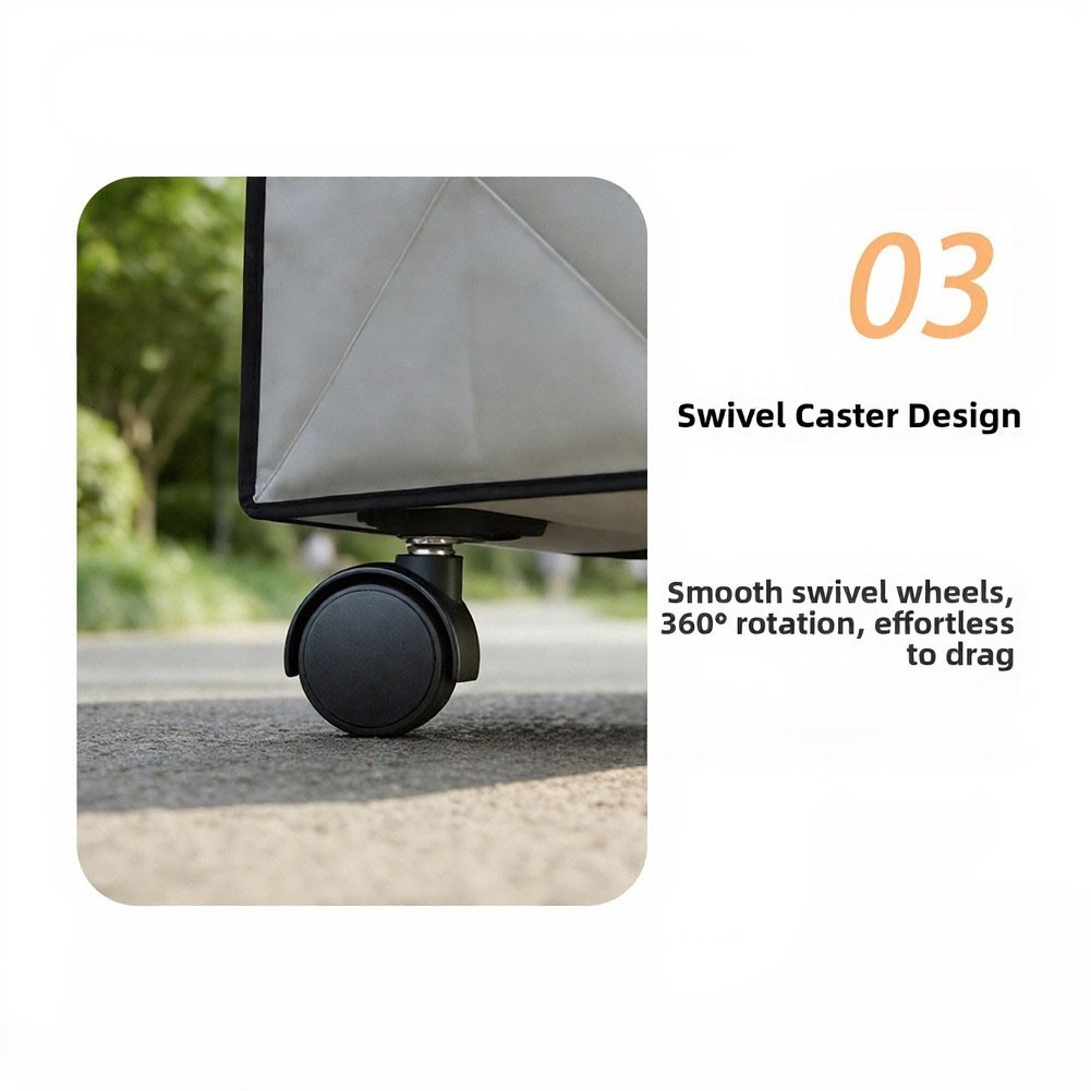 Waterproof PE Moving Bag Wheeled Design 42 33 65 cm Oversized Capacity