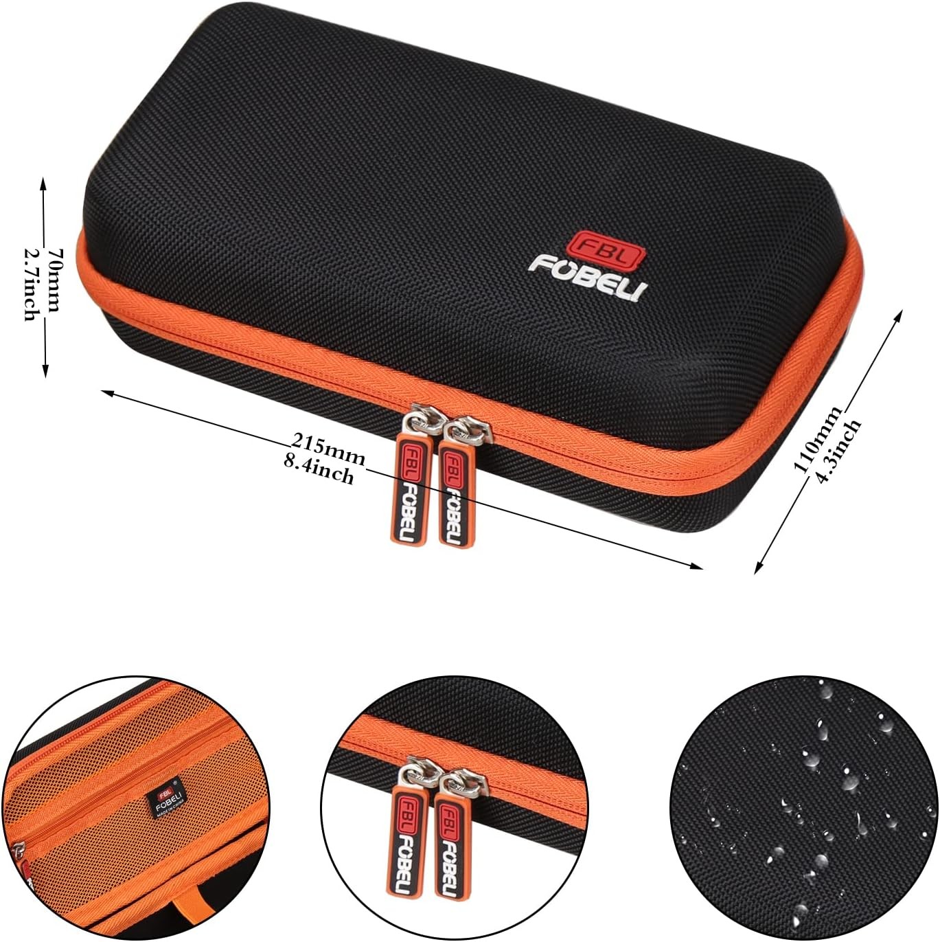 FBLFOBELI EVA Hard Carrying Case for Klein Tools Black,Orange