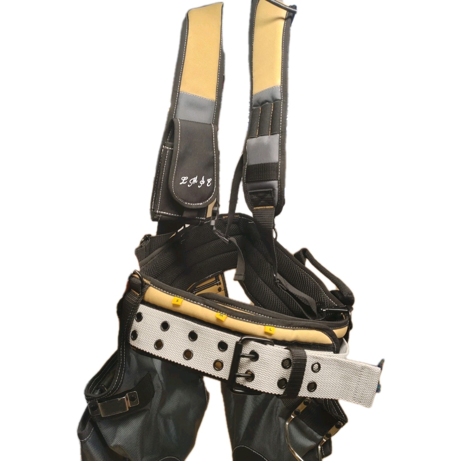 LMAE Bulldog Nylon Tool Belt with Work Suspender | Tool Belts Heavy Duty