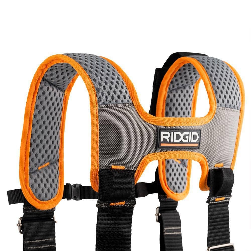 RIDGID 29 in. 23 Pocket Professional Grade 2-Bag Tool Belt w/ Suspenders
