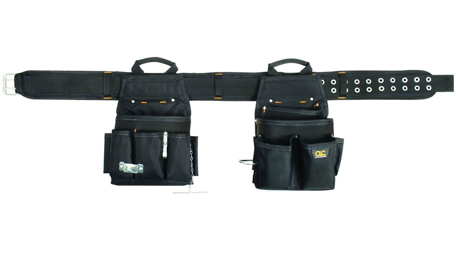 Durable 20 Pocket Tool Belt With Easy Carry Handle And Measuring Tape Holder