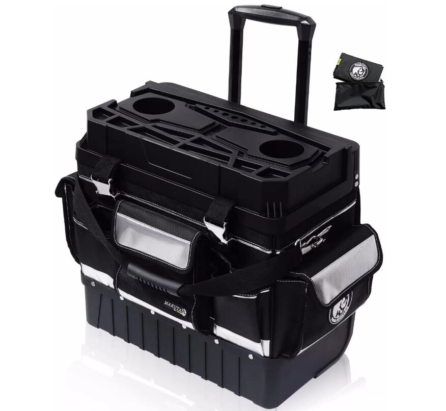 18” Rolling Tool Bag with Wheels, Tool Bags Organizer 330lbs Load Rated