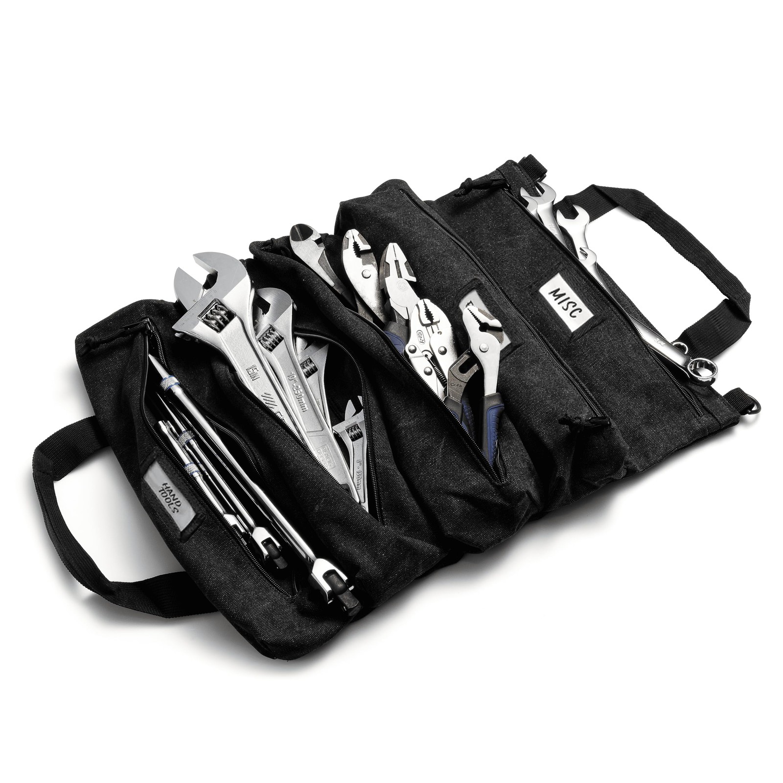 Official Voyager Tool Roll Bag – – Extra Large (20 x 15 in), Black