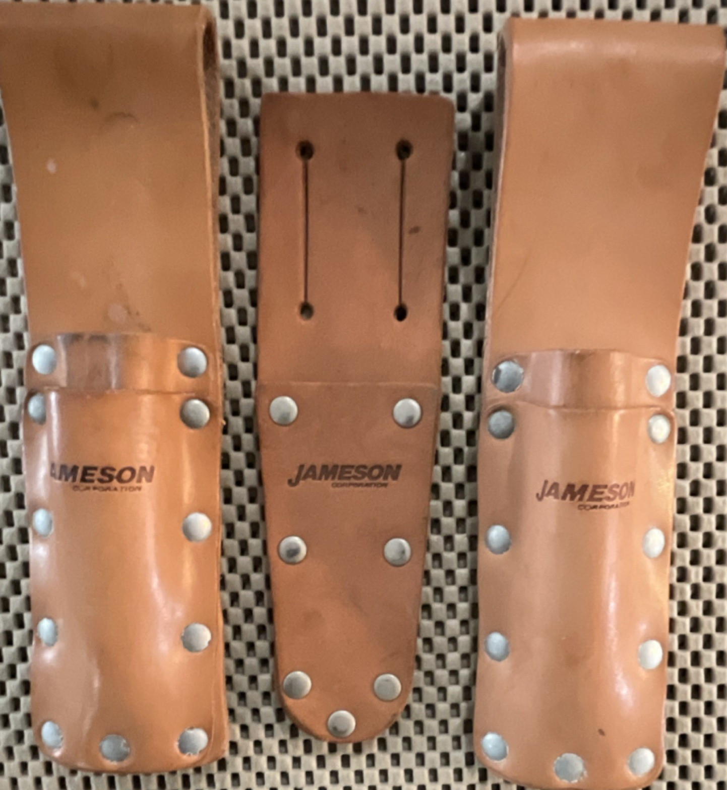Jameson Leather Tool Holders Brown Model Jameson 3 Items Holder Set