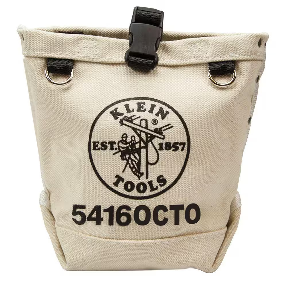 9.5 in. Bull-Pin and Canvas Bolt Tool Bag with Connection Points