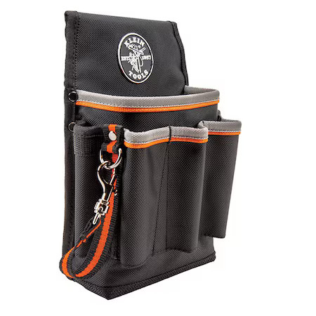 Klein Tools 5241 Black Ballistic Nylon 6 Pockets, 5241