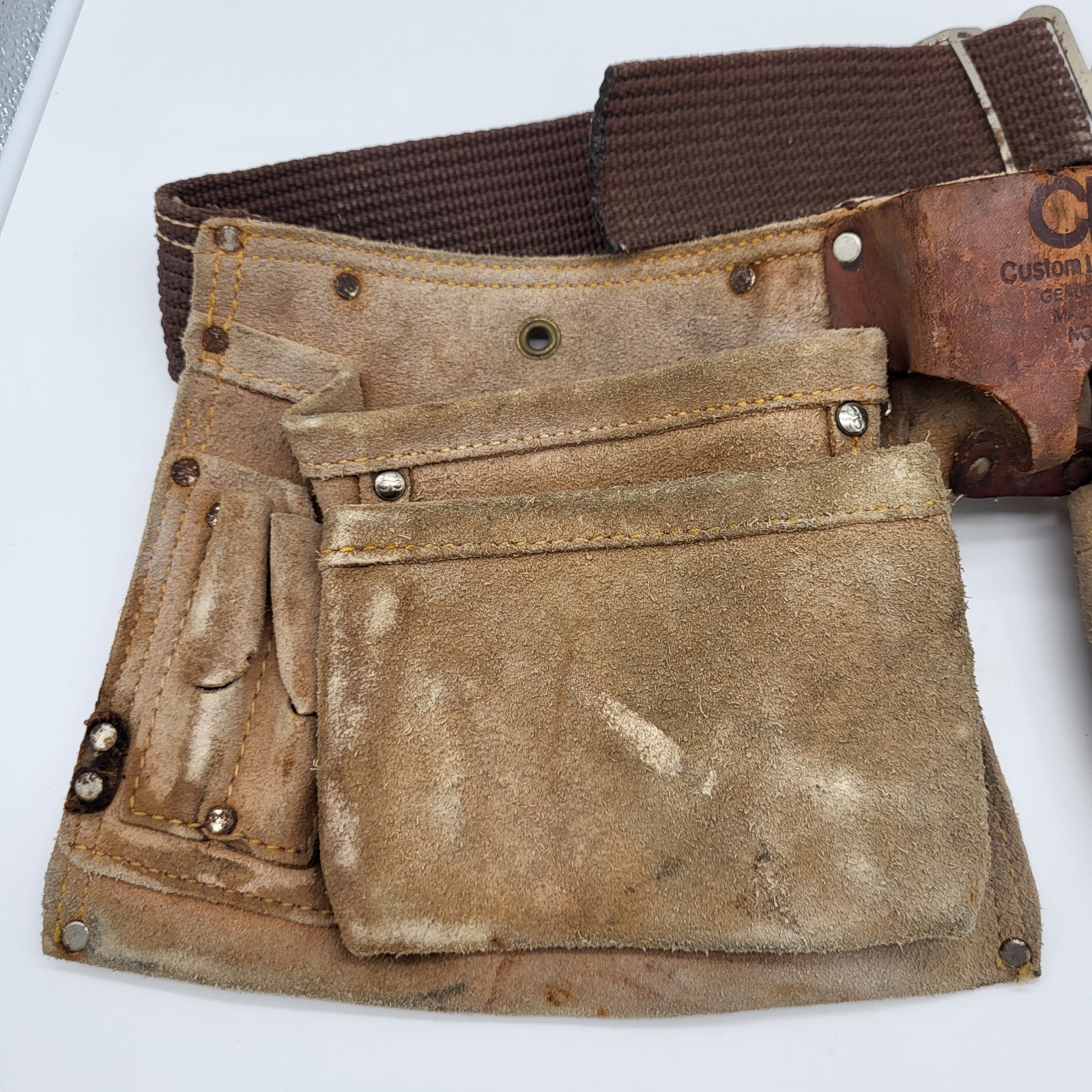 CLC Custom Leather Craft Tool Belt Construction Work Carpenter #427X Adjustable