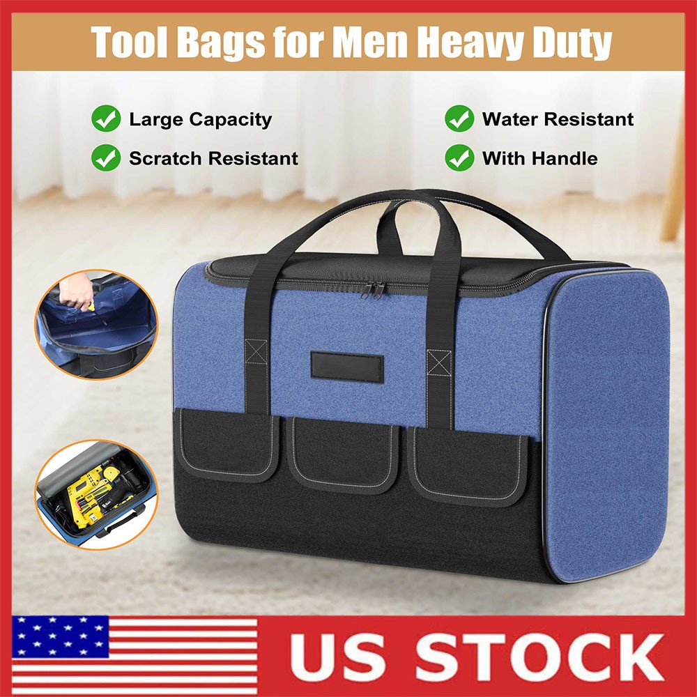 Multifunctional Tool Bag Heavy Duty Large Capacity Portable Storage Bag Outdoor