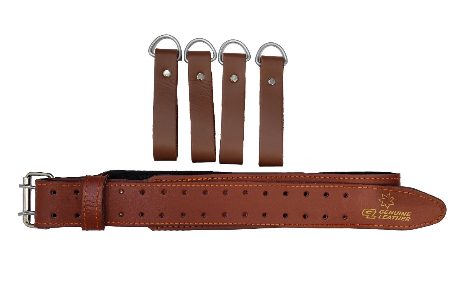 USA Pro Tools Tool Belt Top Grain Leather Rig for Carpenter, Framers Electrician
