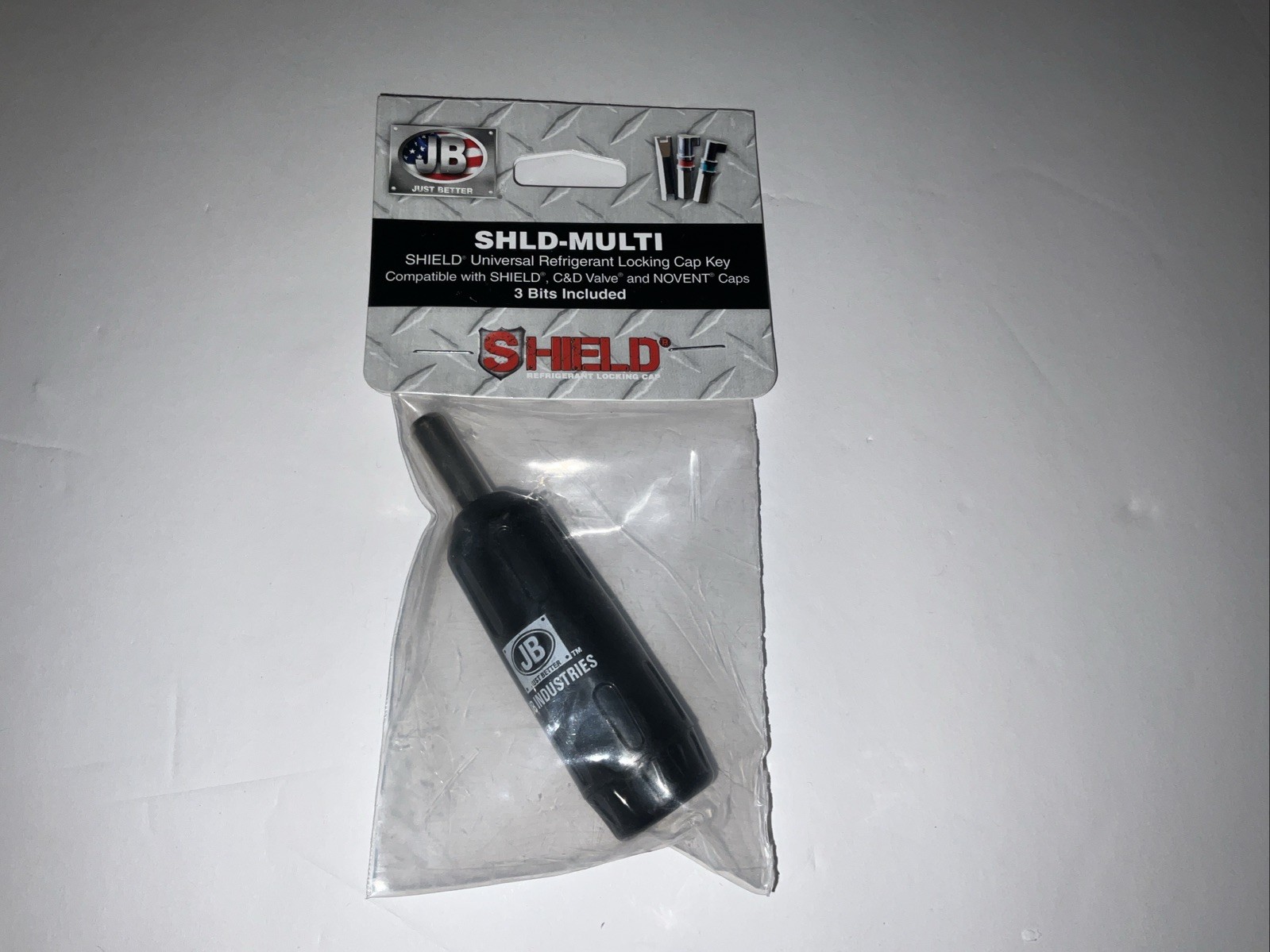 JB B18-162 SHLD-MULTI-301 Universal Locking Cap Tool Refrigeration Access Valve