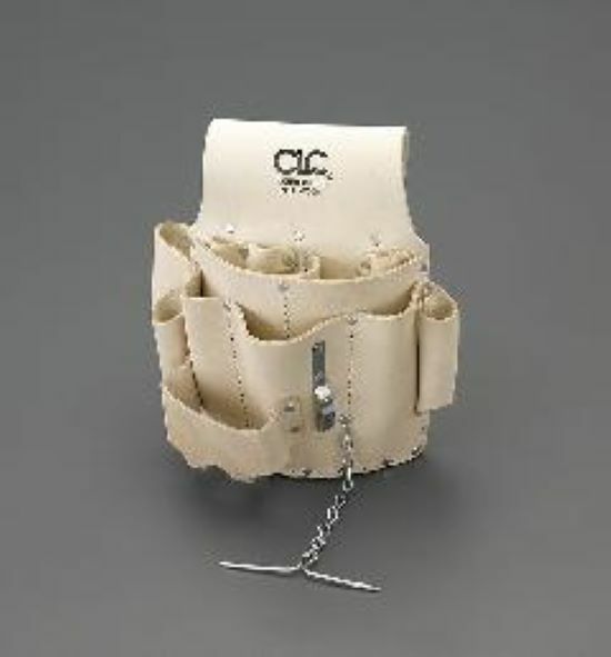CLC W500 8 pocket Leather Electrician’s Pouch 11.3 in. L X 11.3 in. H