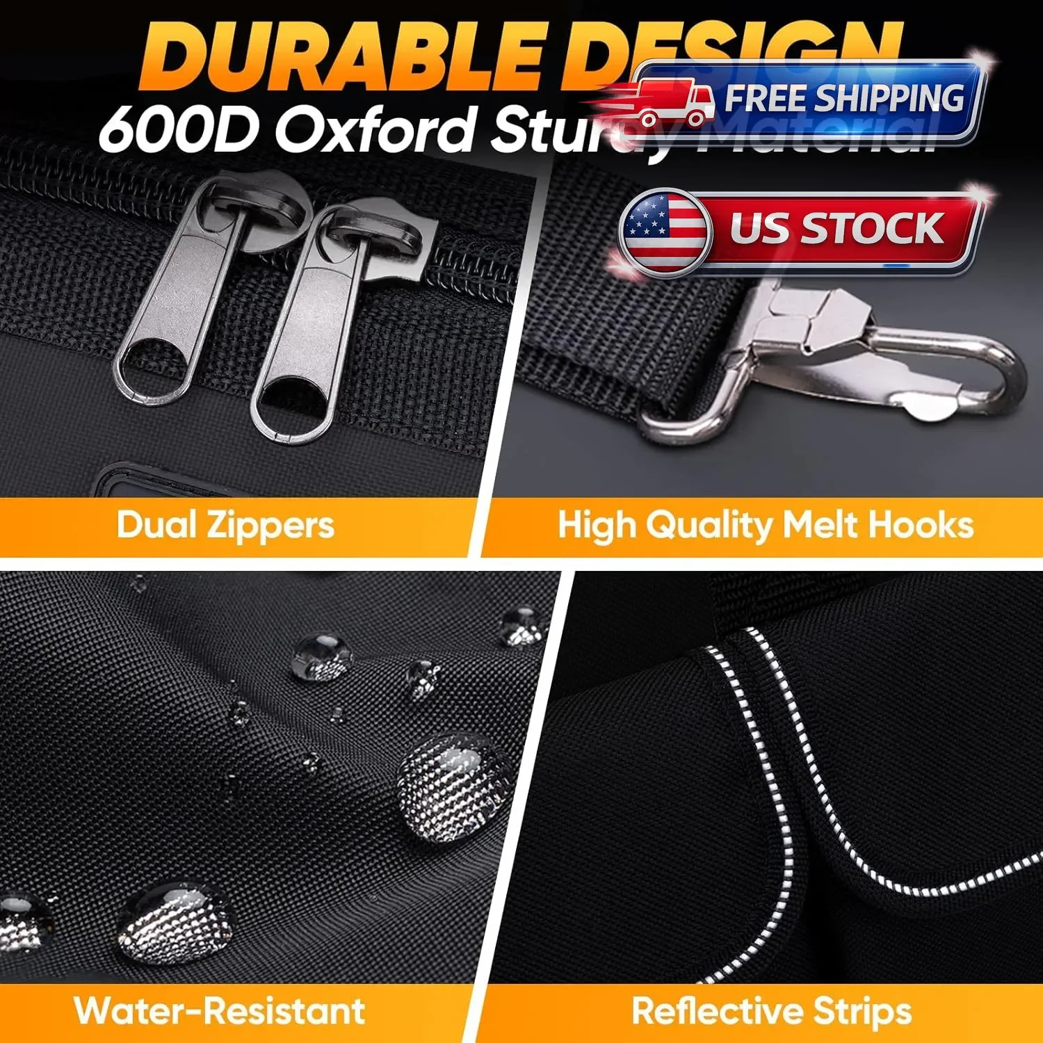12 Inch Small Tool Bag, Open Top Tool Tote with Stainless Steel Handle and Ad…