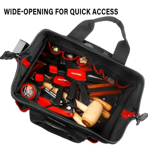 HAUTMEC 2 Piece Rolling Tool Bag Set 15 Inch Wheeled Tote