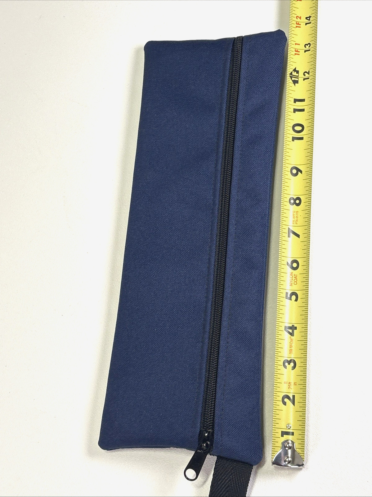Tran Products Zippered Tool Pouch Blue Canvas Utility Bag Made in USA 13 X 5