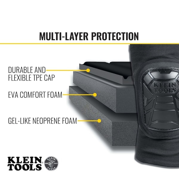 Klein Tools 60850 Tough-Flex Knee Pad Sleeve Xl/Xxl, 2-Pair