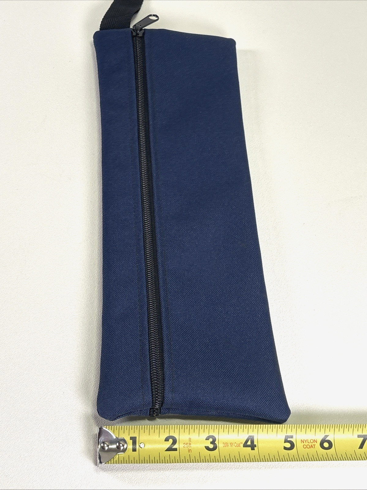 Tran Products Zippered Tool Pouch Blue Canvas Utility Bag Made in USA 13 X 5