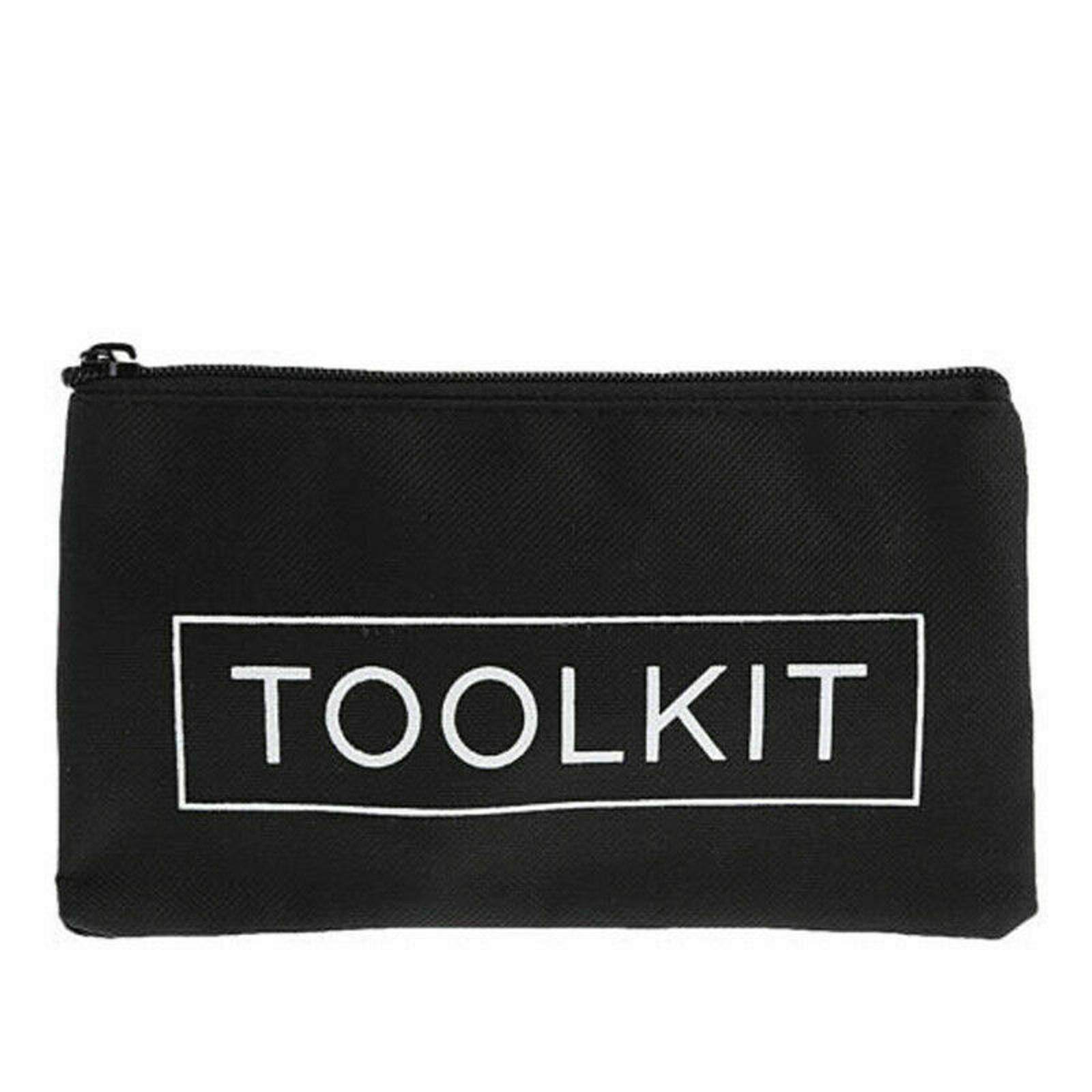 2Pcs Lightweight Waterproof Oxford Cloth Organizer Pouch Zipper Tool Bag Gadgets