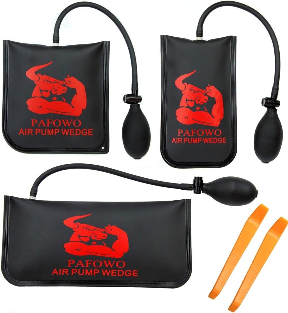 3-Piece Professional Air Wedge Bag Leveling Kit – 300 LB Capacity, Durable