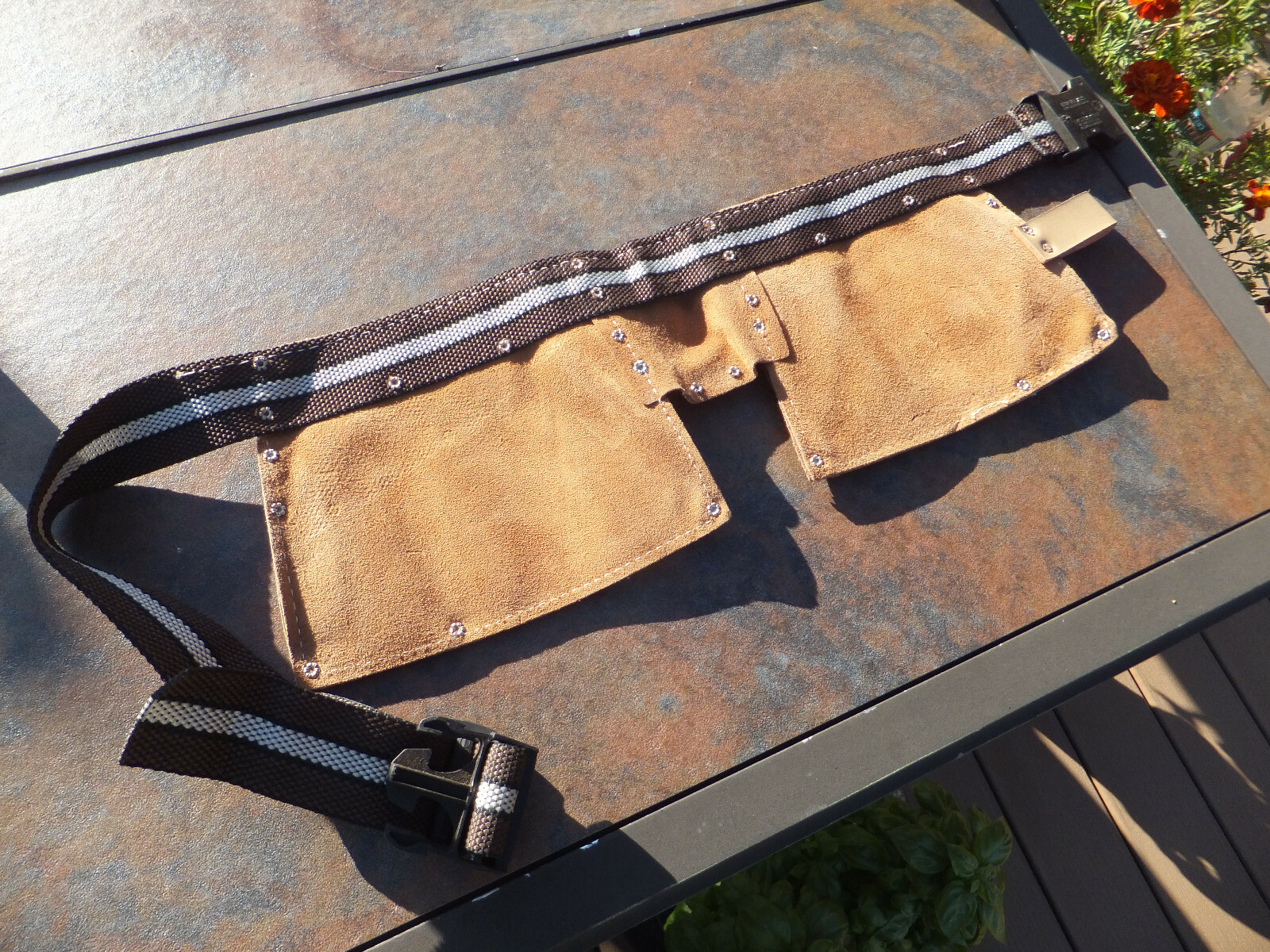 New Nicholas Heavy Split Cowhide Leather Carpenters Tool Apron Belt No 1910
