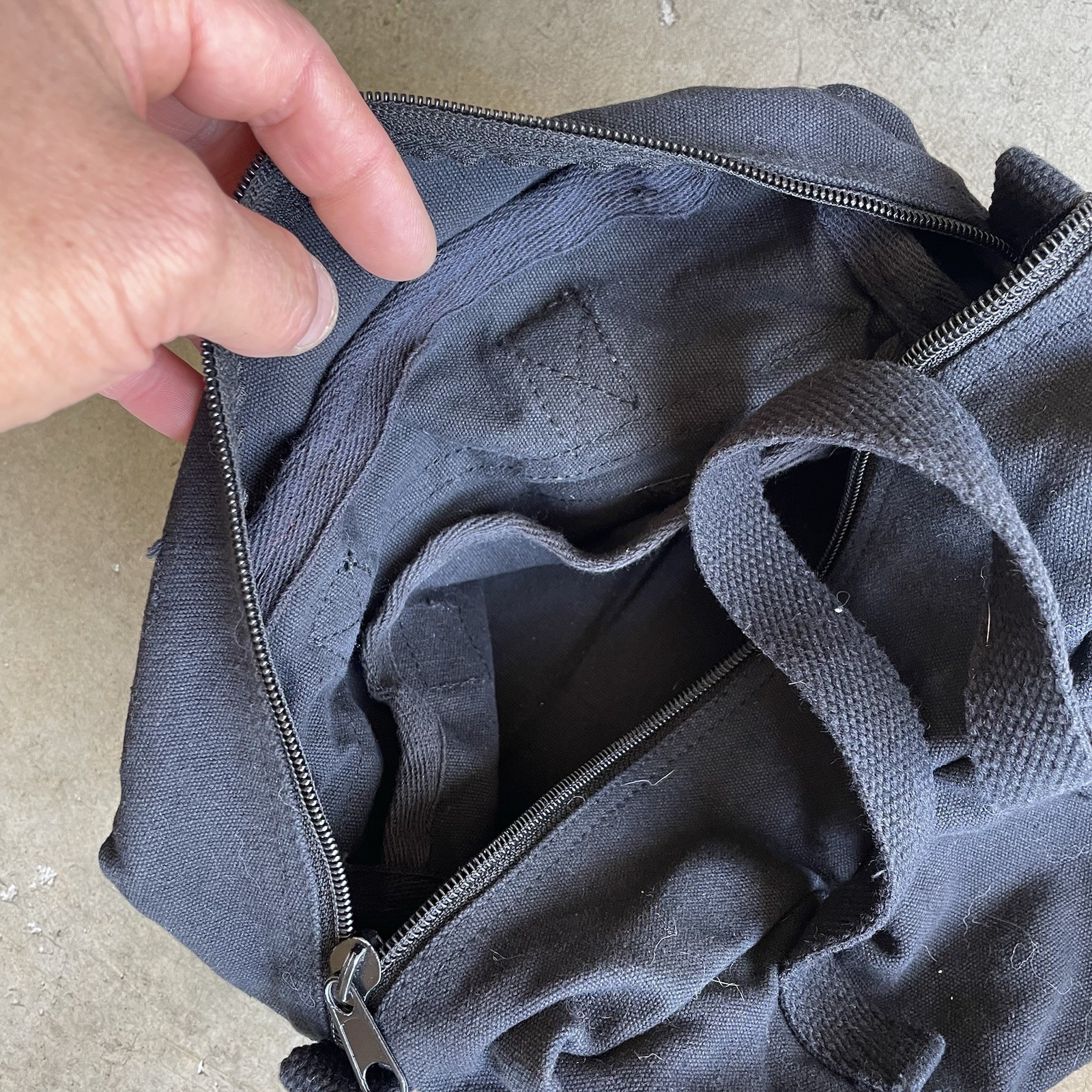 Lot of 2 Black Canvas Mechanics Military Style Tool Pouch Bags