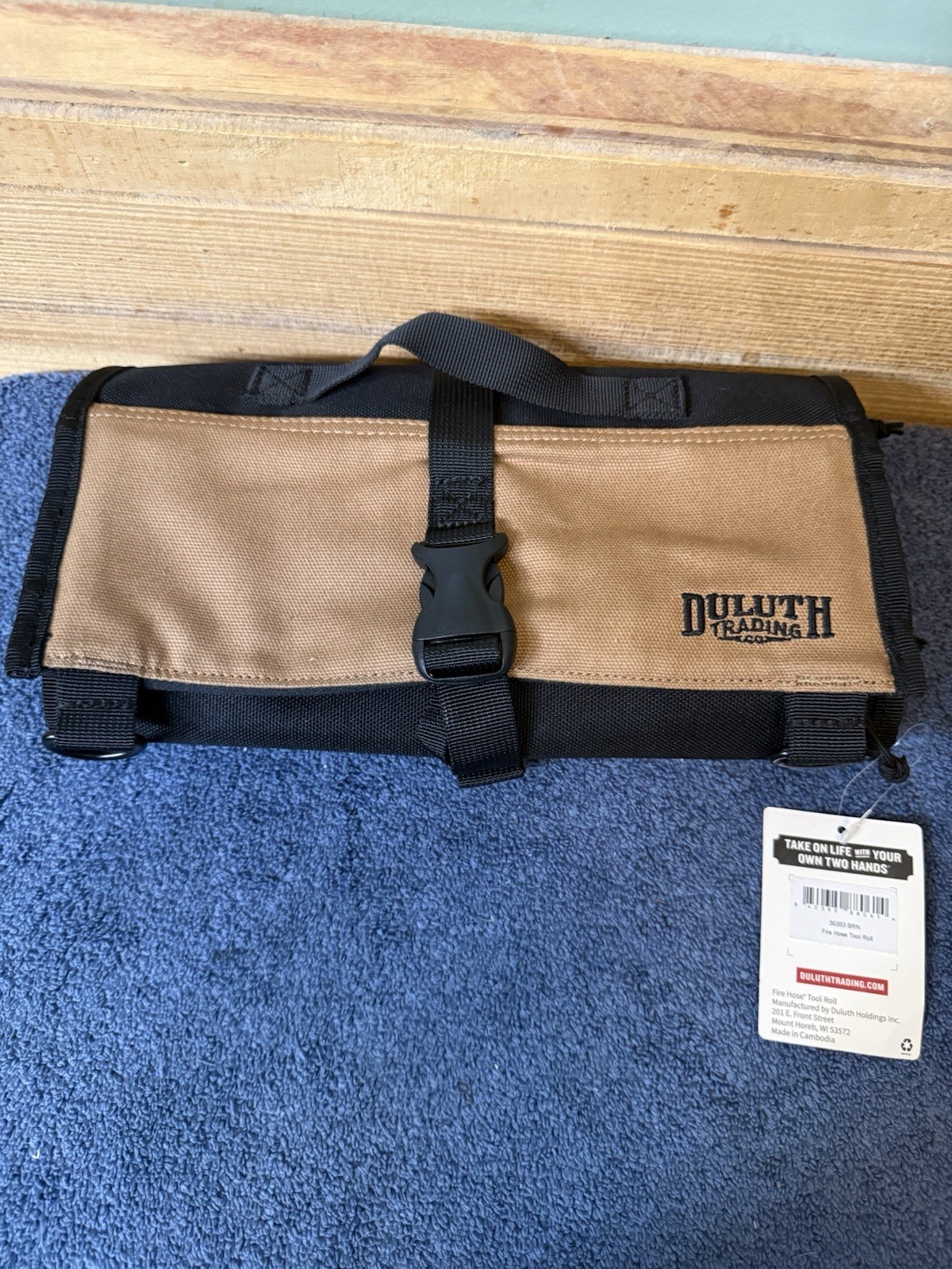 Fire Hose Tool Roll – Brown – Heavy-Duty Tool Organizer. New With Tags