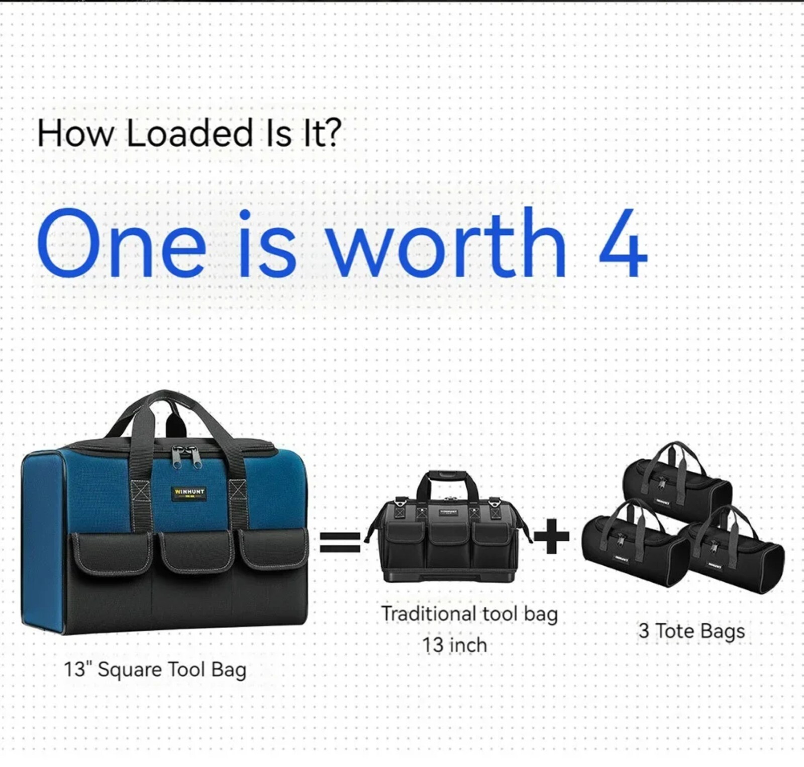 Tool Bag Heavy Duty Multifunctional Large Capacity Portable Storage Bag Outdoor