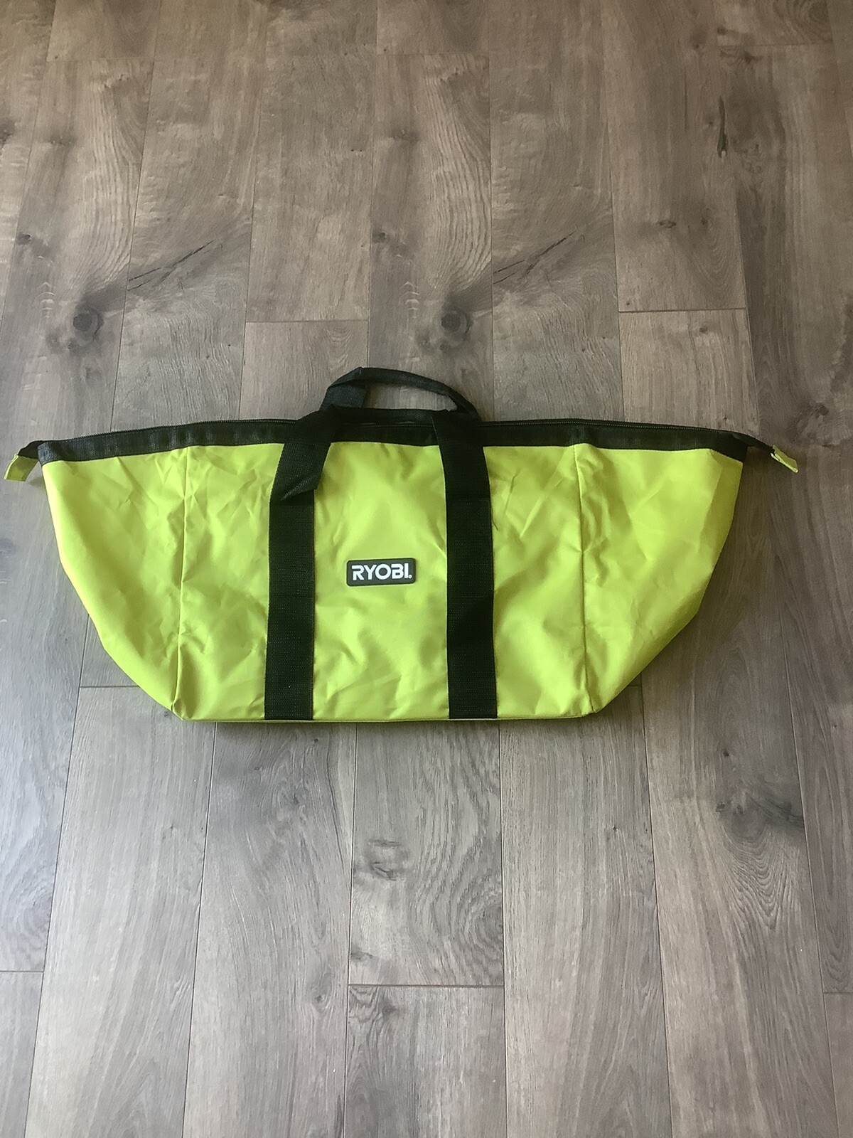 Ryobi 18X12X14 Contractors Heavy Duty Canvas Tool Bag Wide Mouth New (C1)