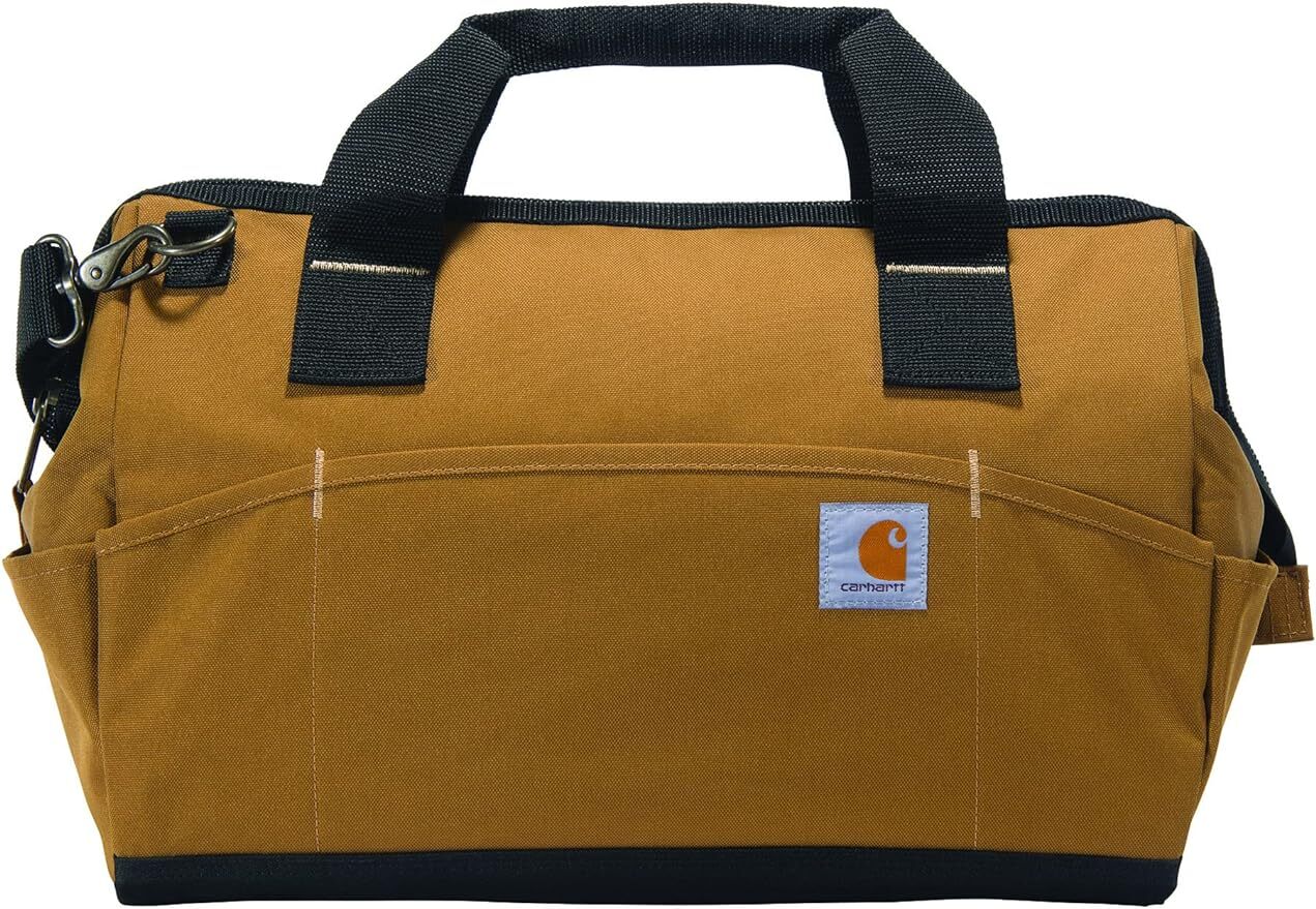 Carhartt Large 16 inch Fabric Tool Bag Storage Organizer, Heavy Duty, Waterproof