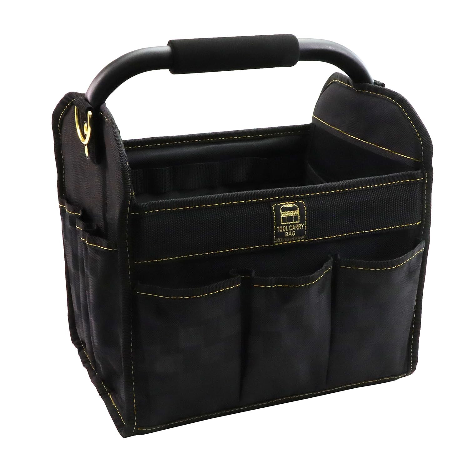 Tool Carry Bag, 280 x 220 x 270 mm, Black x Gold, Easy-to-carry mountain-shaped