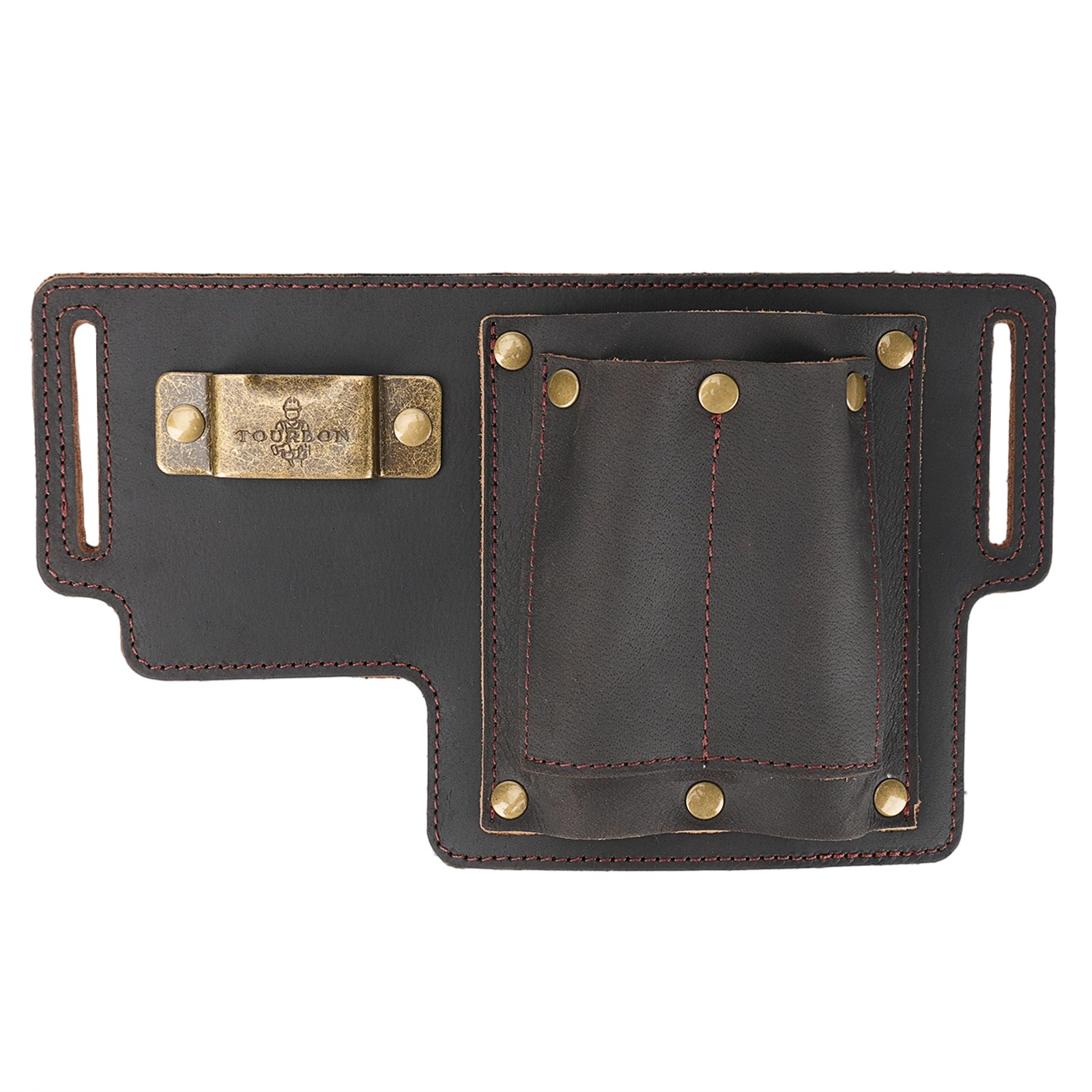 Tourbon Leather 4-in-1 Tool Pouch Electrician Framer Garden Belt Utility Bag