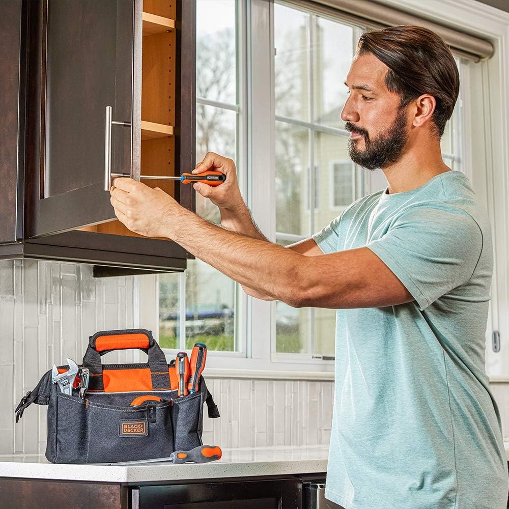 BLACK+DECKER Tool Bag, 12-inch (BDST500001APB)