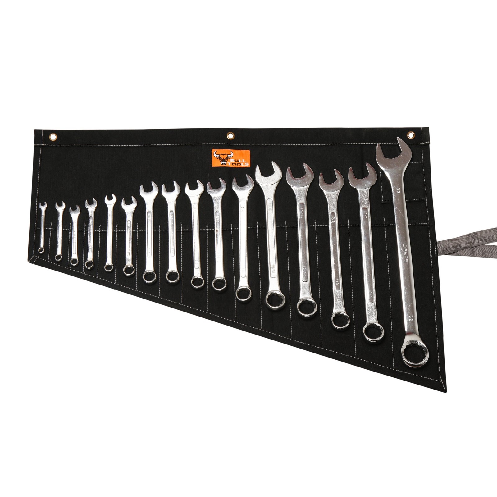 BULL TOOLS Tool Set Organizer, Pouch for Large (16 – PKT), Coal Black