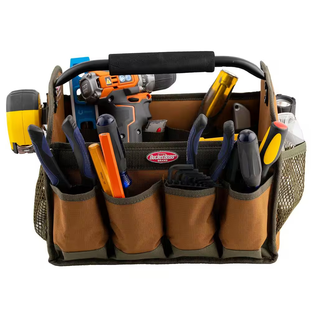 BUCKET BOSS 12 In. Open Top Tool Tote Bag