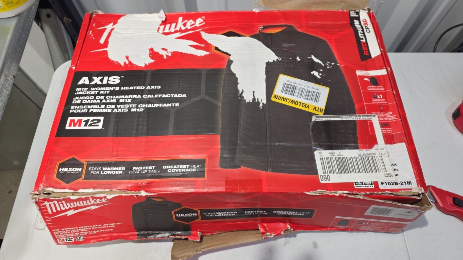 Milwaukee AXIS M12 Women’s Heated Jacket Kit Hexon Black F102B-21L **2XL**